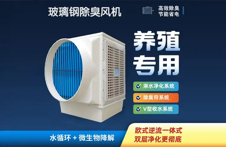 玻璃钢除臭风机 FBS-1530 上进风